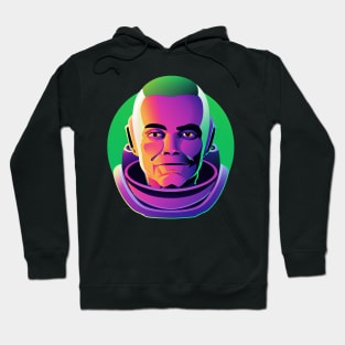 Spooky Astronaut Halloween Space Mission Retro Hoodie